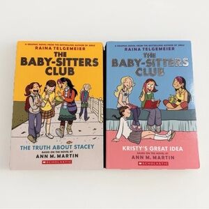 Scholastic The Baby-Sitters Club Graphic Novels - Yellow and Blue Covers
